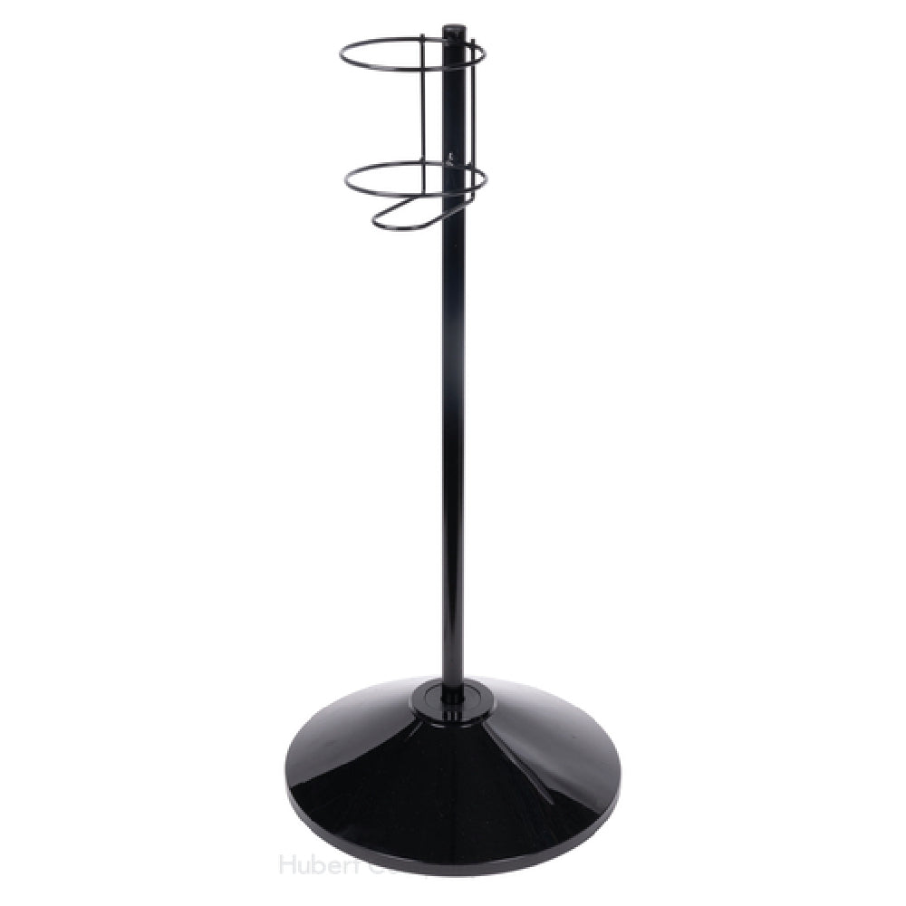Hubert 12794 - Hand Sanitizer/Wipe Floor Stand, 16" Base Dia. X 34"H, Holds Up To 5-1/4" Dia. Bottles