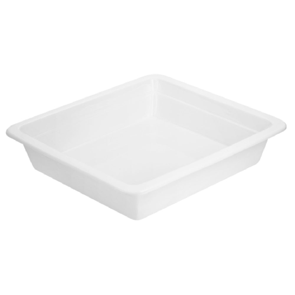 Steelite 5370S557 Square Porcelain Insert 4.0 Qt 12.75" X 13.875" X 2.5"
