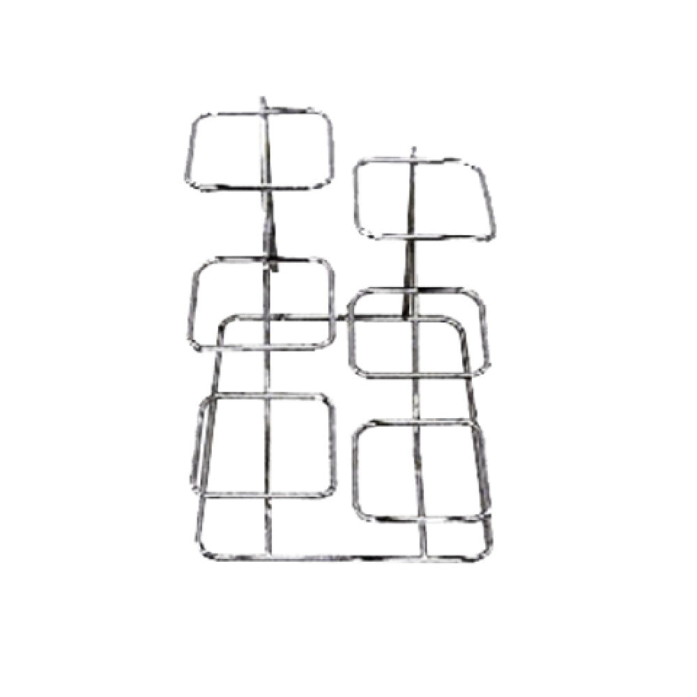 Bon Chef 7011WHTM Condiment Display Stand 14-7/8" X 12-9/32" Short Stand 15-1/6" X 14-5/8" Tall Stand