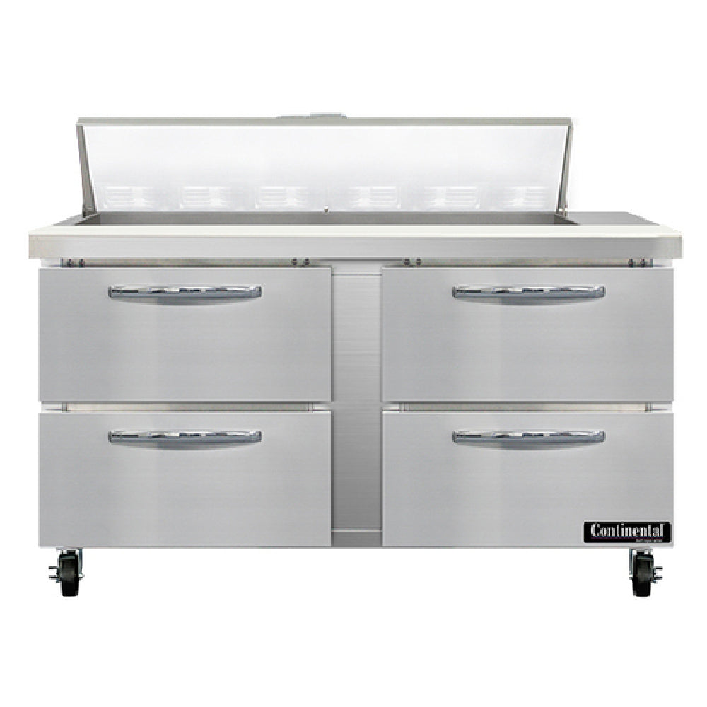 Continental Refrigerator SW60N12-D Sandwich Unit 60"W 17.0 Cu Ft Capacity