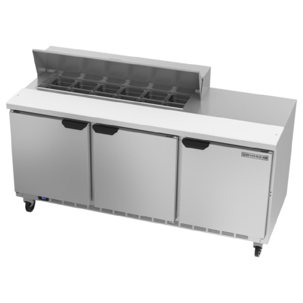 Beverage Air SPE72HC-12 Sandwich Top Refrigerated Counter Three-section 72"W