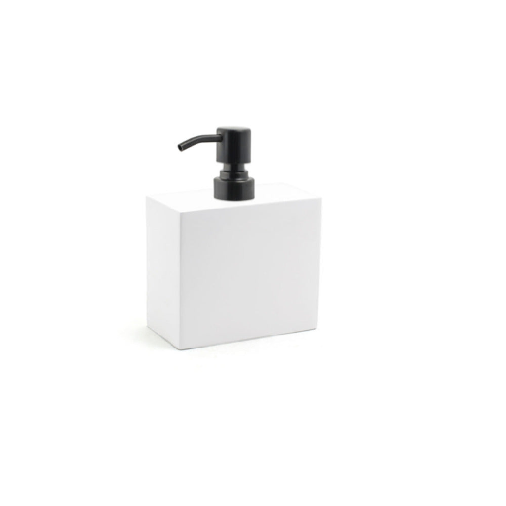 FOH RSP020WHT22 28oz New York Pump Snow With Matte Black Top Includes One RSP102BKS22 Brushed Stainless Pump Top Matte Black