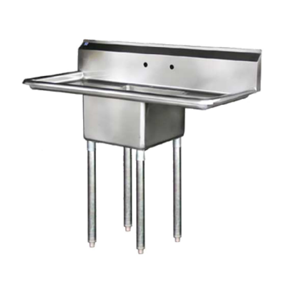 Blue Air BS1-18-12/2D - Sink, 1-compartment, 18" Right & Left Drainboards