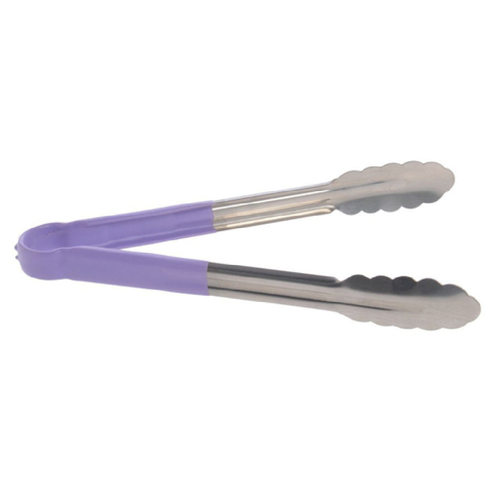 Hubert 29145 - Allergen Awareness Tongs, 12", Scalloped