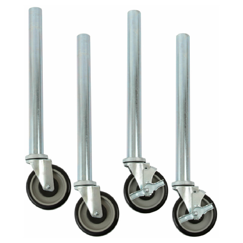 Royal ROY ES GLC 4 - Leg/Caster Kit, (4) 1-5/8" OD Legs With 5" Casters (2 With Brakes)