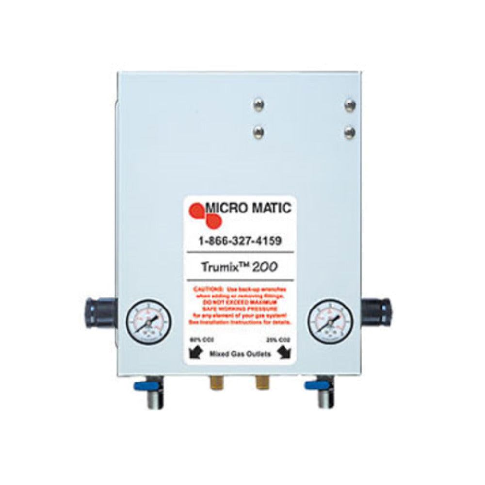 Micro Matic TM200-70-30 Tru-Mix Standard Flow Gas Blender For Up To 30 Kegs/hr (15 Kegs/hr Per Blend) Dispensed