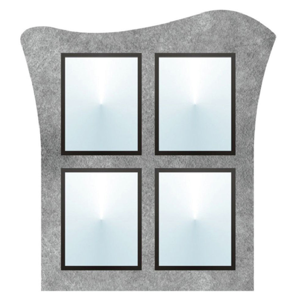 Hubert 69258 - Menu Board, 4-pocket, Wall-mount
