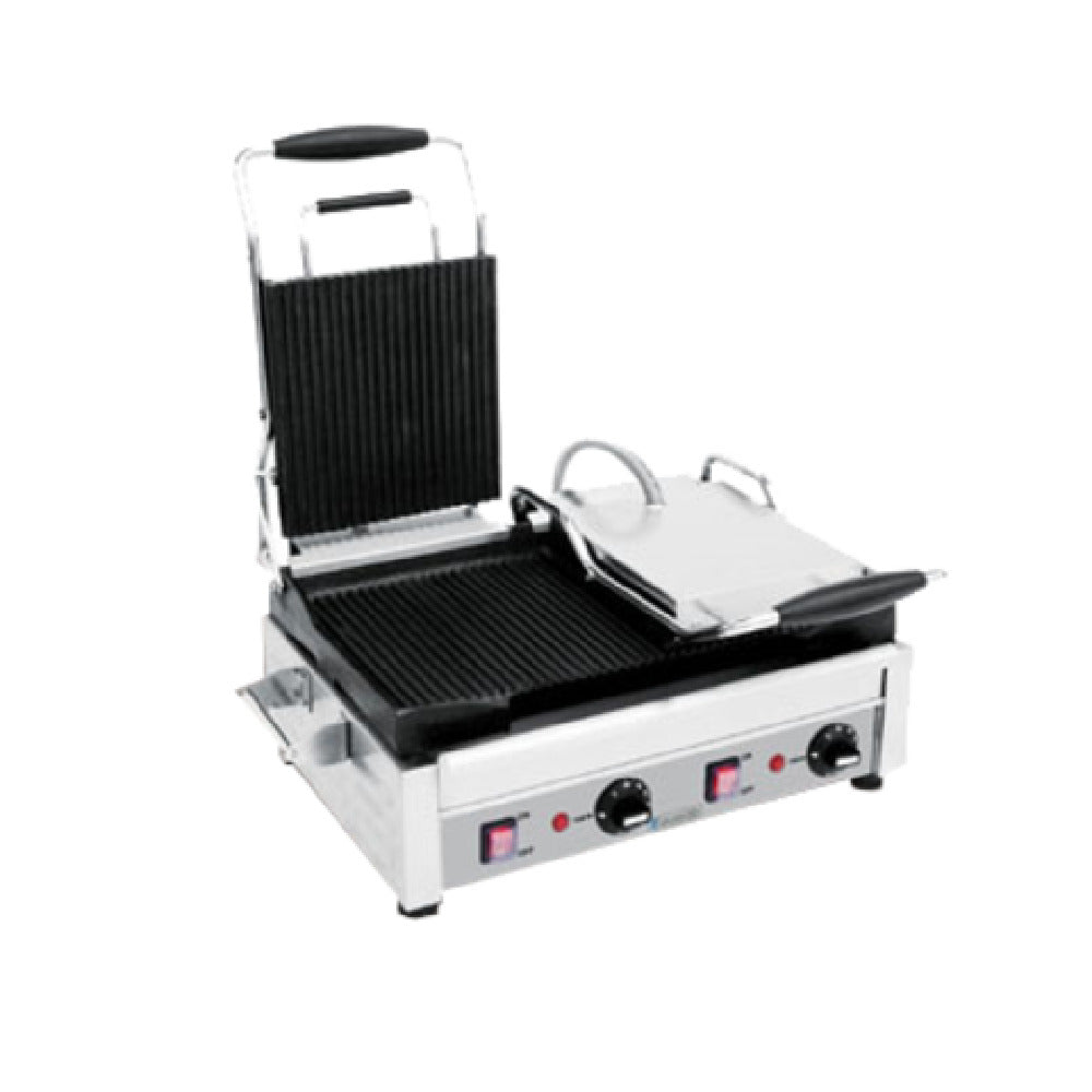 Eurodib SFE02375-240 Panini Grill Double Left Side Flat