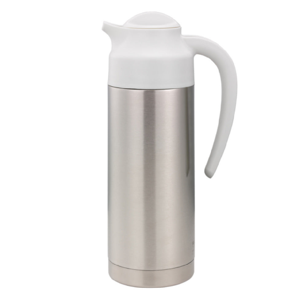 Service Ideas S2SN100WHT SteelVac™ Vacuum Creamer 1 Liter (33.8 Oz.) 3-3/4" X 5-3/4" X 11-1/4"