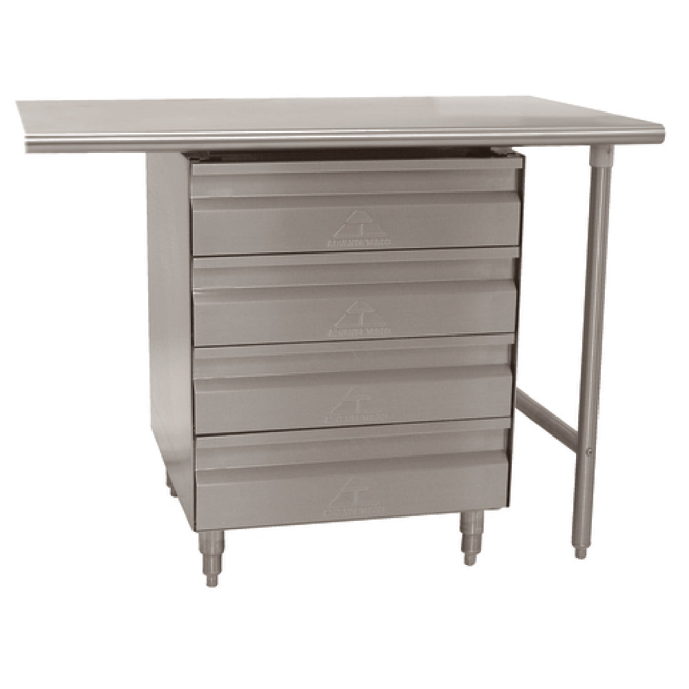 Advance Tabco TA-384 Drawer Assembly (4) Tier 20"W X 20"D X 5" Deep Removable Stainless Steel Drawer Inserts
