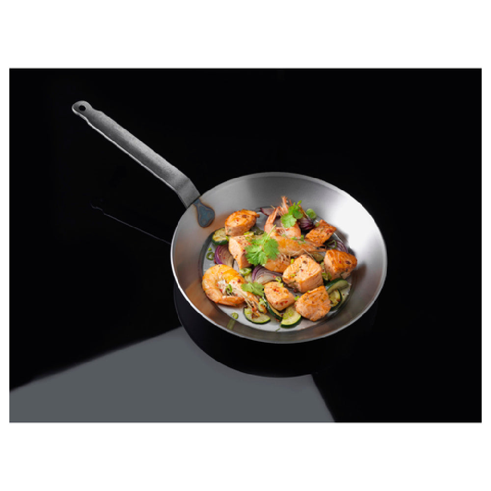 Matfer 062001 - Frying Pan, 8-5/8" Dia. X 1-1/2"H, Riveted Strong Steel Strip Handle
