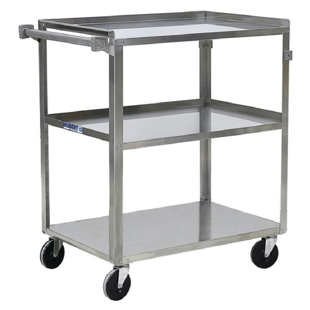 Hubert 21170 - Utility Cart, 3-shelf, 30-3/4" X 18-2/5" X 33"H