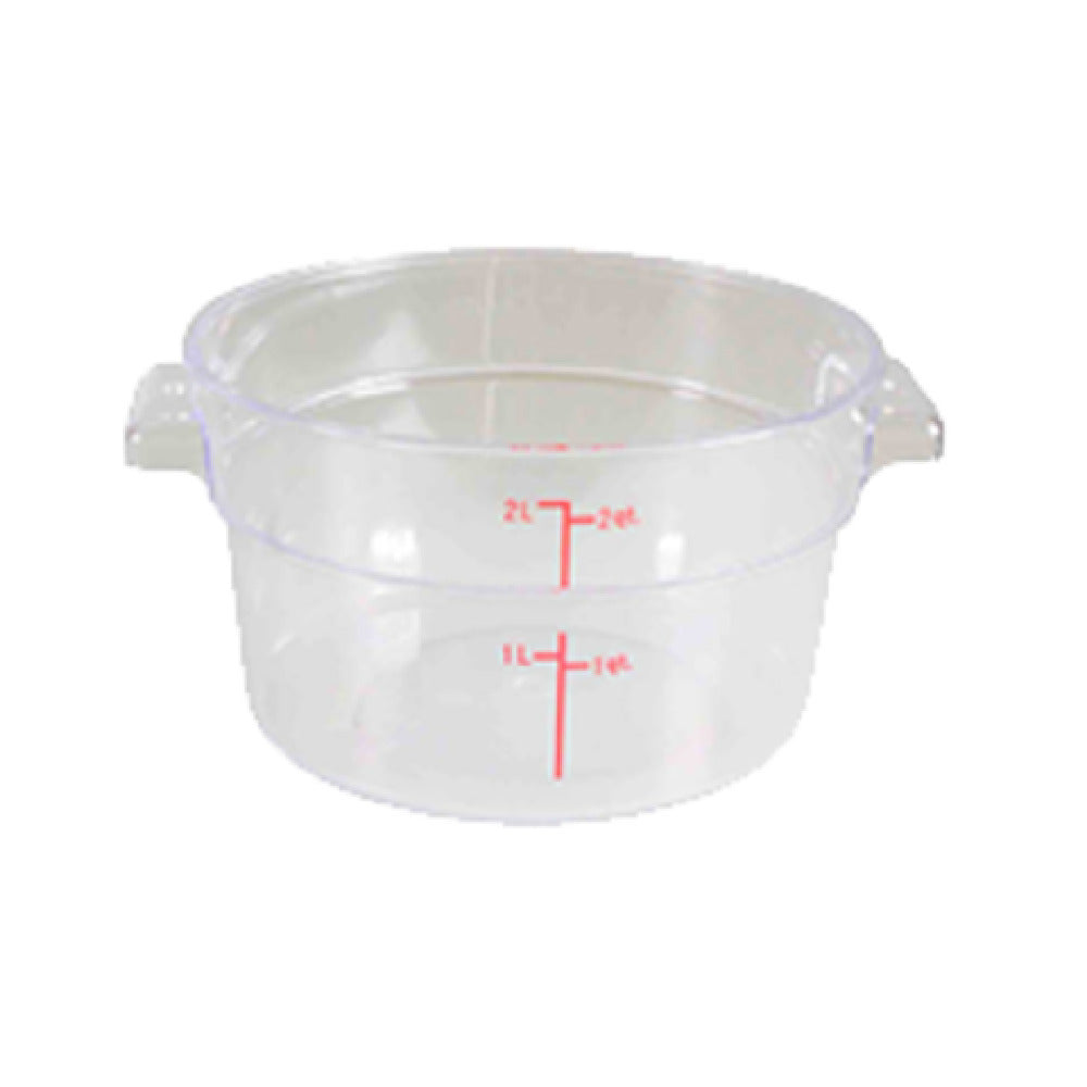 Thunder Group PLRFT302PC Food Storage Container 2 Quart Round