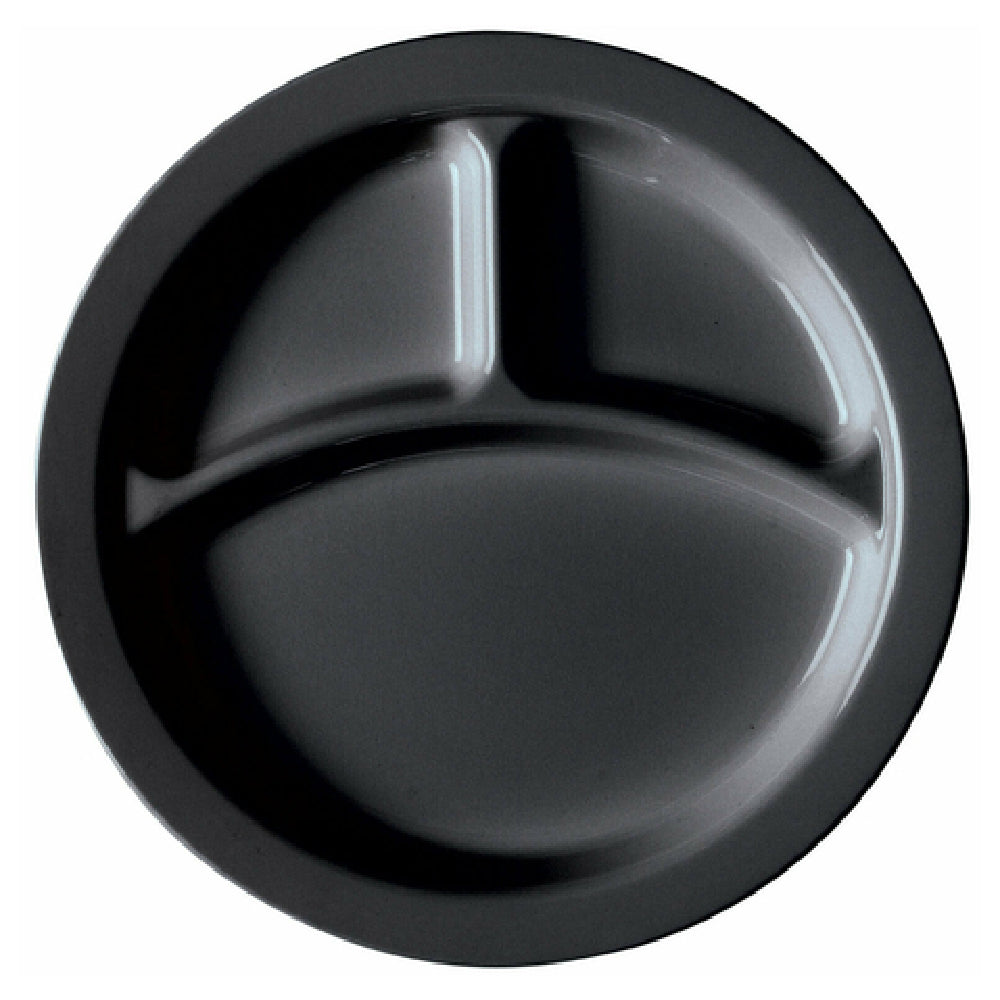 Cambro 93CW110 Camwear® Plate 9" Dia. 3-compartment