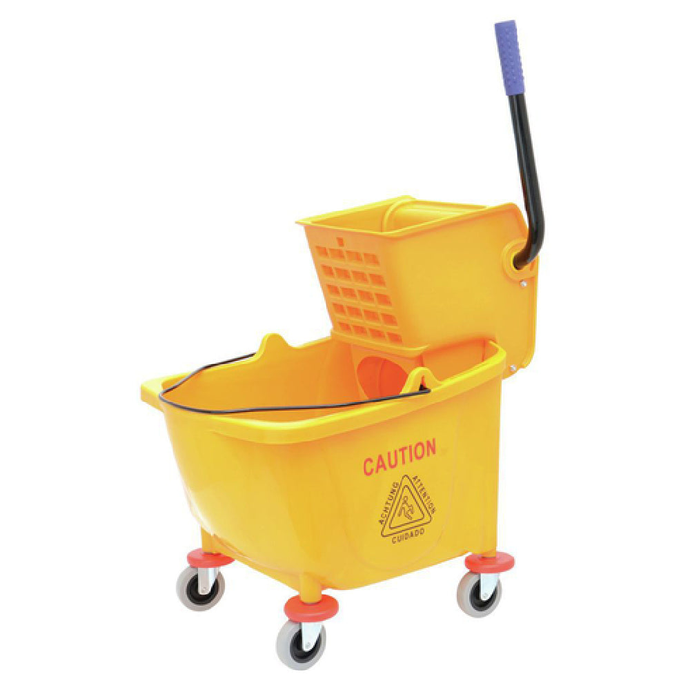 Hubert 47315 - Mop Bucket & Wringer, 34 Qt. Bucket, Side Press Wringer