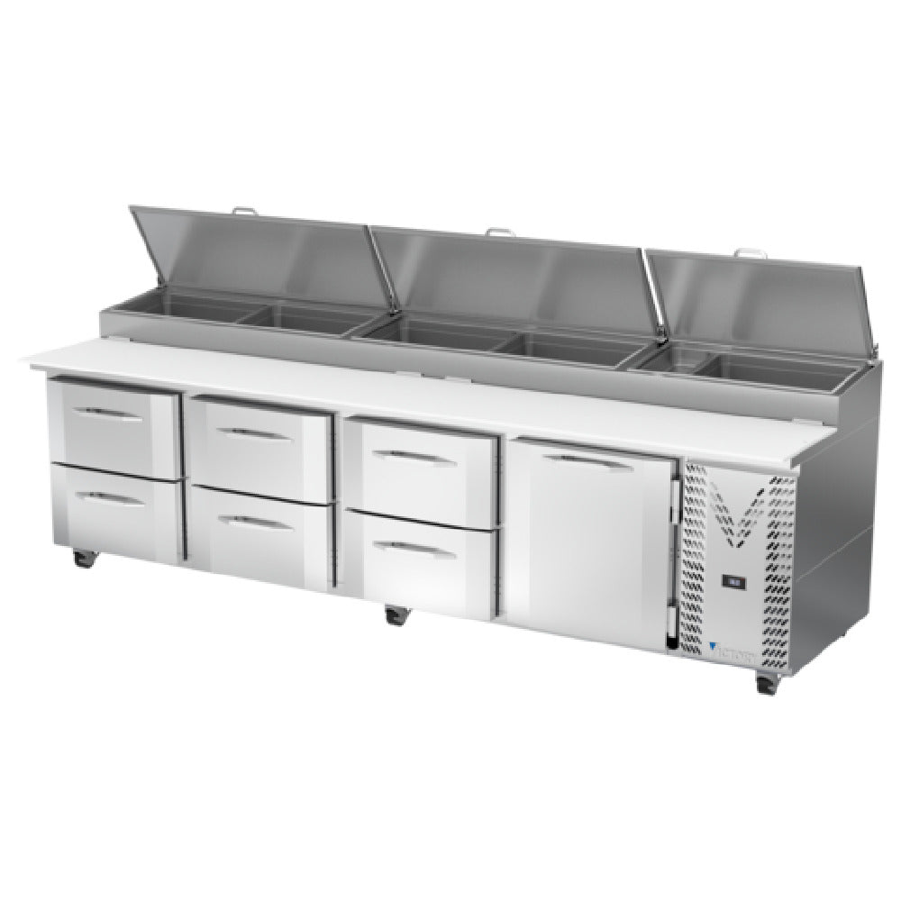 Victory VPPD119HC-6 Pizza Prep Table Powered By V-Core™ Four-section