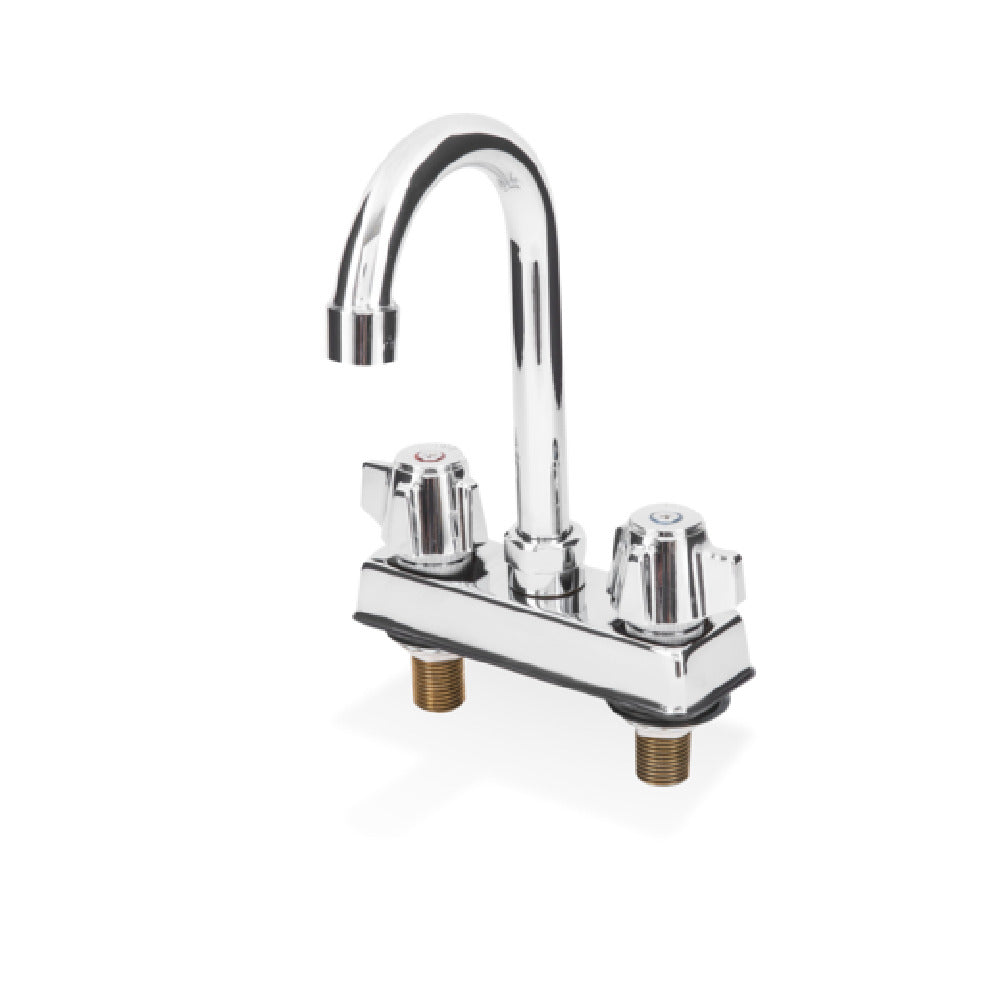 Steel Works Stainless SWFD-4-6GLL Faucet Deck Mount Gooseneck
