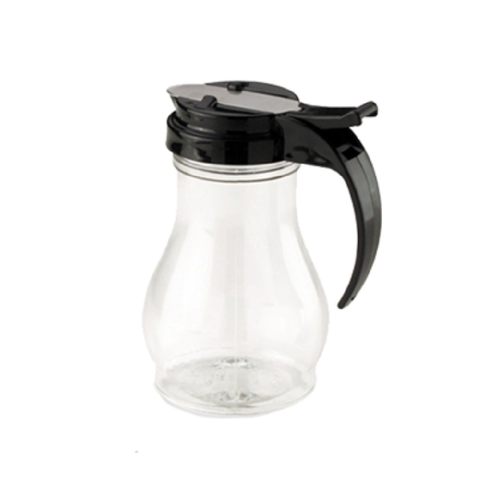Vollrath 1412-06 Dripcut® Syrup Server 10 Oz. Clear Polycarbonate Jar With Black Plastic Top