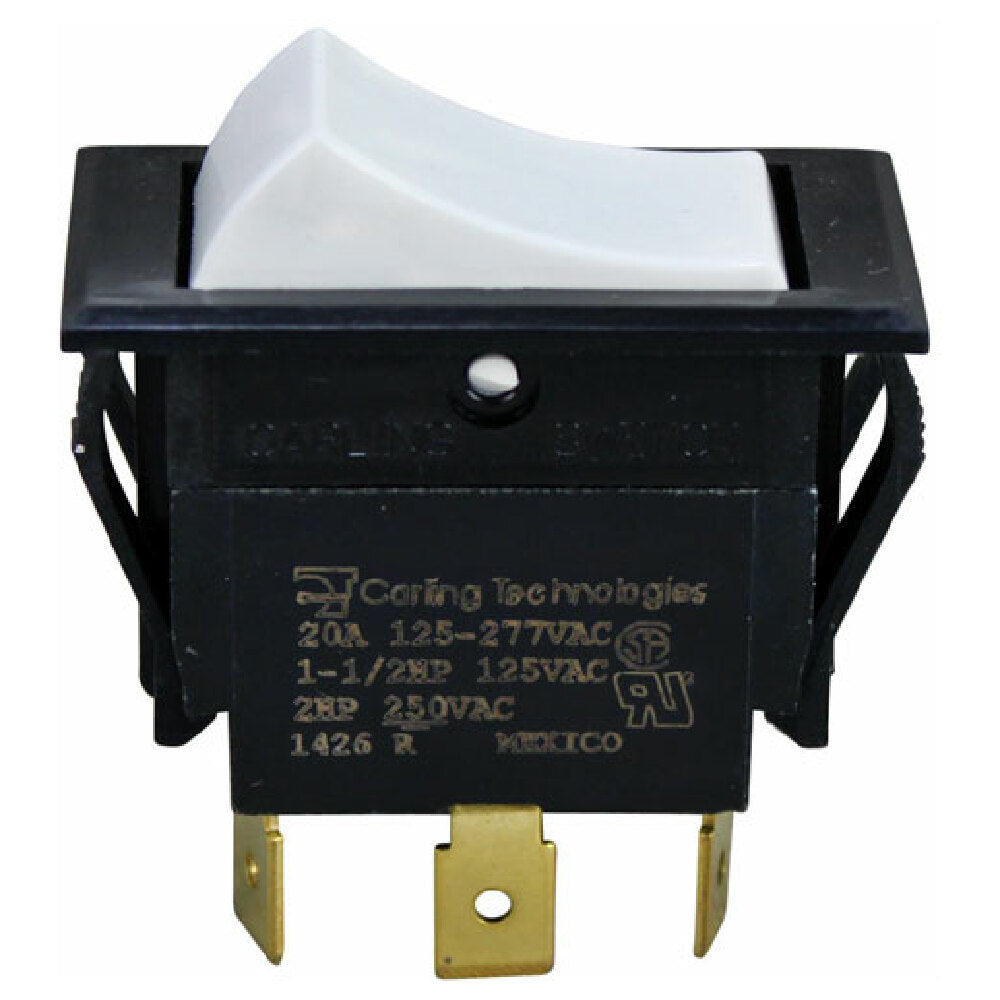 Jade Range 200356000 Switch On/off/on White Rocker