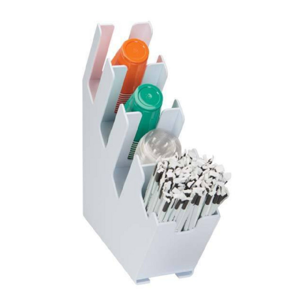 Dispense-Rite LID-4WT-WS - Cup, Lid & Straw Organizer, Four Sections