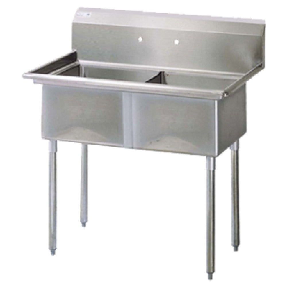 Turbo Air TSA-2-N Prep Sink 2-compartment 18" Wide X 18" Front-to-back