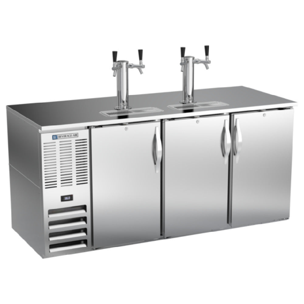 Beverage Air DD72HC-S - Draft Beer Cooler, 72"W X 30-3/8"D X 49-5/16"H, 23.643 Cu. Ft.