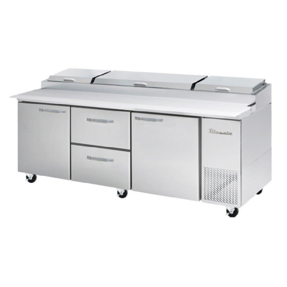 Blue Air BAPP93-D2M-HC - Pizza Prep Table, Three-section, 93-1/4"W