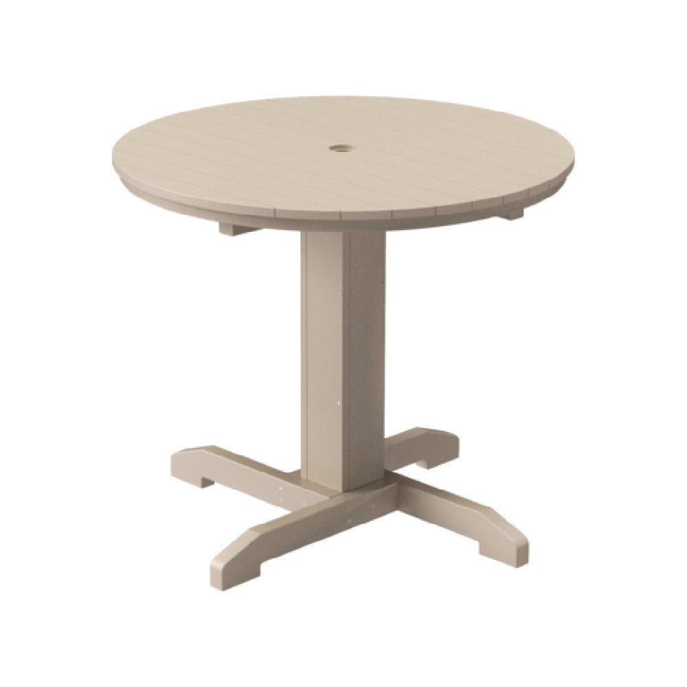 Plantation Prestige Commercial Furniture 3213600-01 UPGRD Durawood Bistro Table 36' Dia. Round