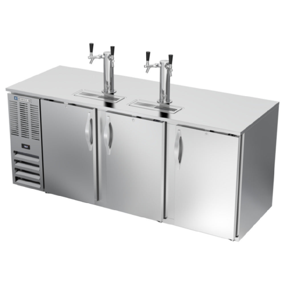 Beverage Air DD78HC-S - Draft Beer Cooler, 78"W X 30-3/8"D X 49-5/16"H, 26.131 Cu. Ft.
