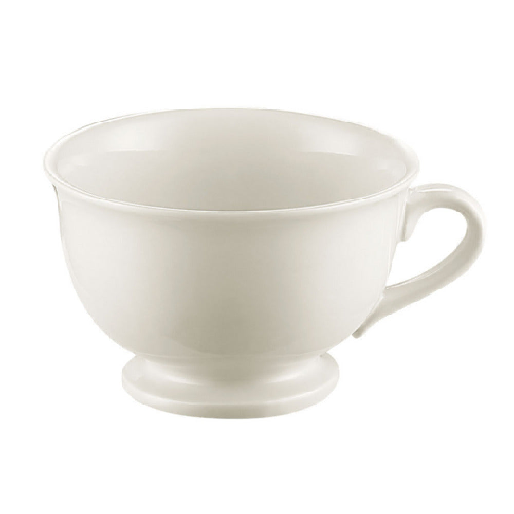 CAC China ALD-12-AW Mug Collection Aladdin Pedestal Cup 12 Oz. 4-5/8" Dia. X 3"H