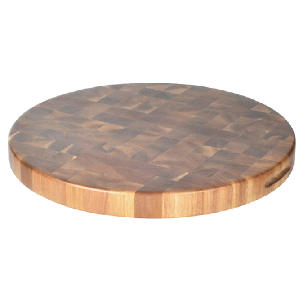 Tablecraft ACARD16 Cash & Carry Acacia Display Board/Chopping Block 16" Dia.