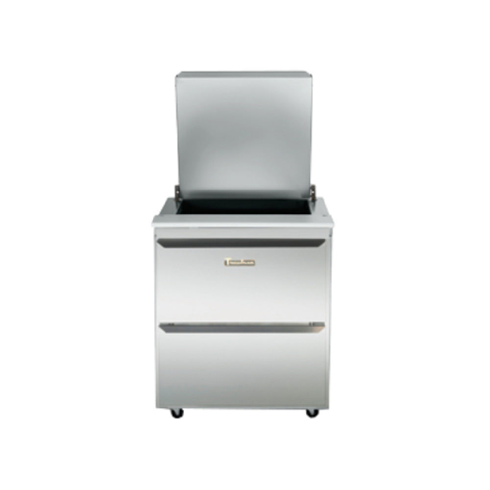 Traulsen UST6012-DD-SB Dealer's Choice Compact Prep Table Refrigerator With Low Profile Flat Cover