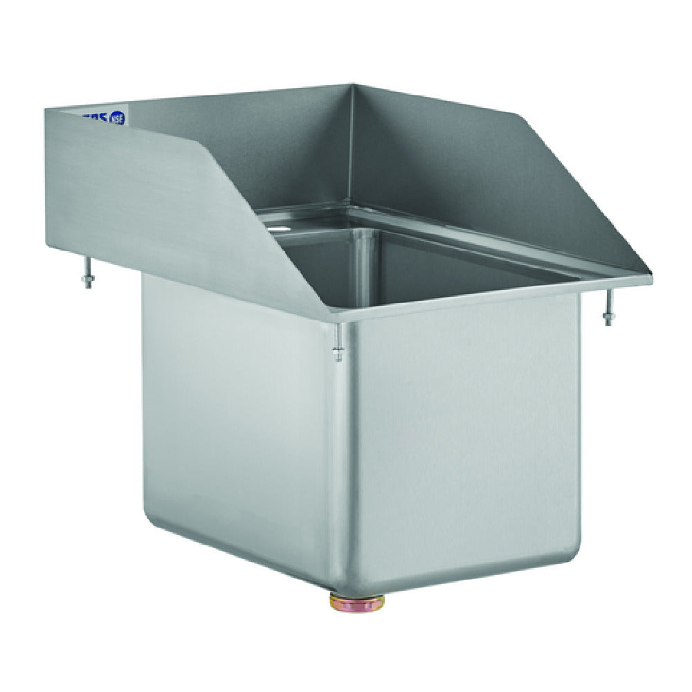 Hubert 190534 - Kratos 29N-181 Sink With Side Splashes, Drop-in, 10"W X 14"D X 5"H