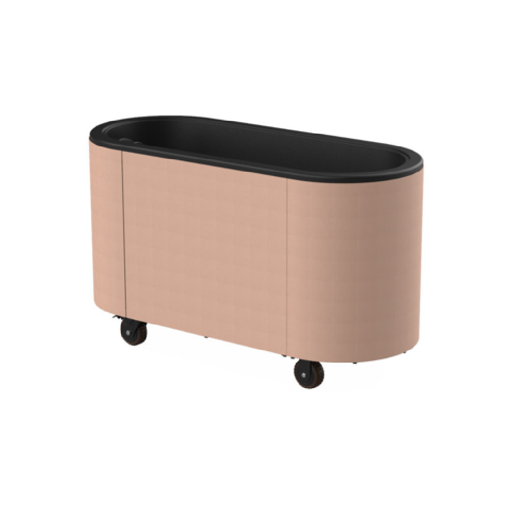 Steelite MGCOVE01BXXC - Oval Ice Bin Cart With Black Ice Bin And Cream Cover, Mogogo Furnishings