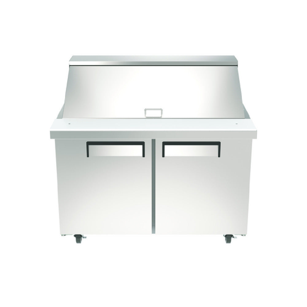 Hubert 136224 - Kratos Mega Top Sandwich / Salad Prep Table, 46.875"W, 9.5 Cu.ft. Interior Capacity