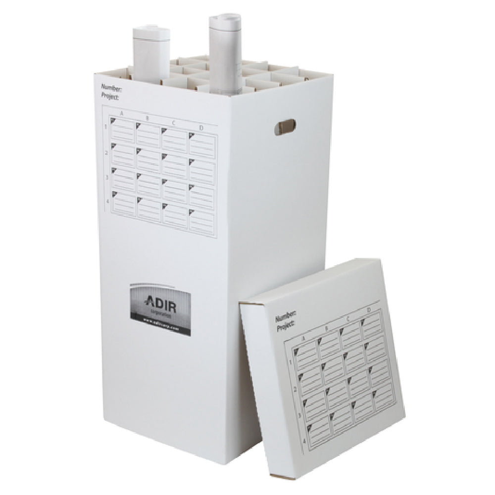 Alpine Industries ADI623 Upright Storage Box 37" 16 Roll File
