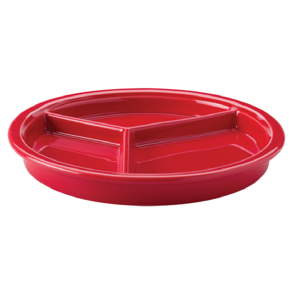 Steelite HL31901326 Divided Plate 9-1/16" Dia. X 1-1/8"H Round