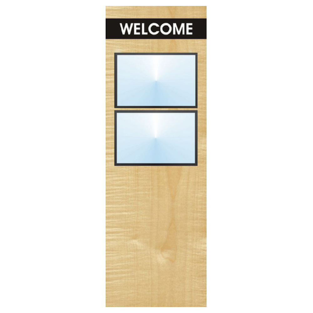 Hubert 65416 - Menu Board, 2-pocket, Floor Stand