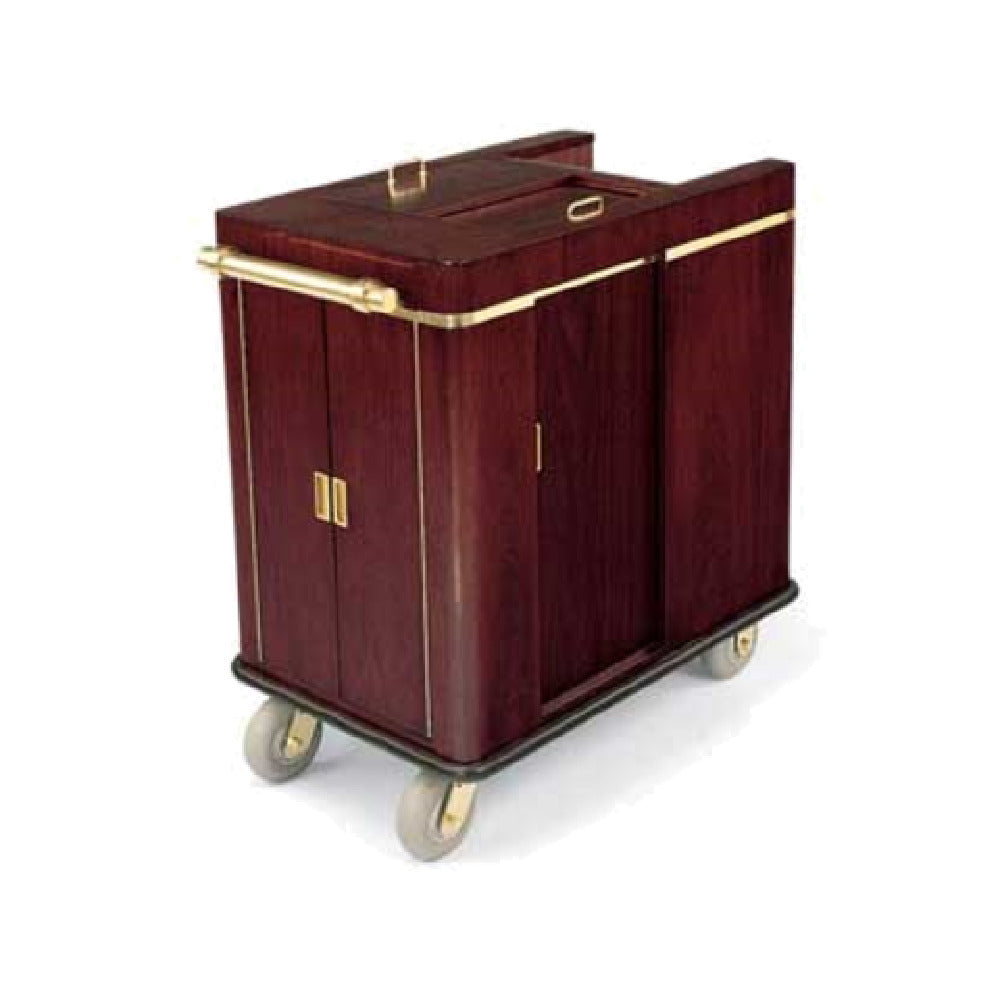 Forbes Industries 2244 Guest Room Attendant Cart Furniture-style Wood Veneer Finish
