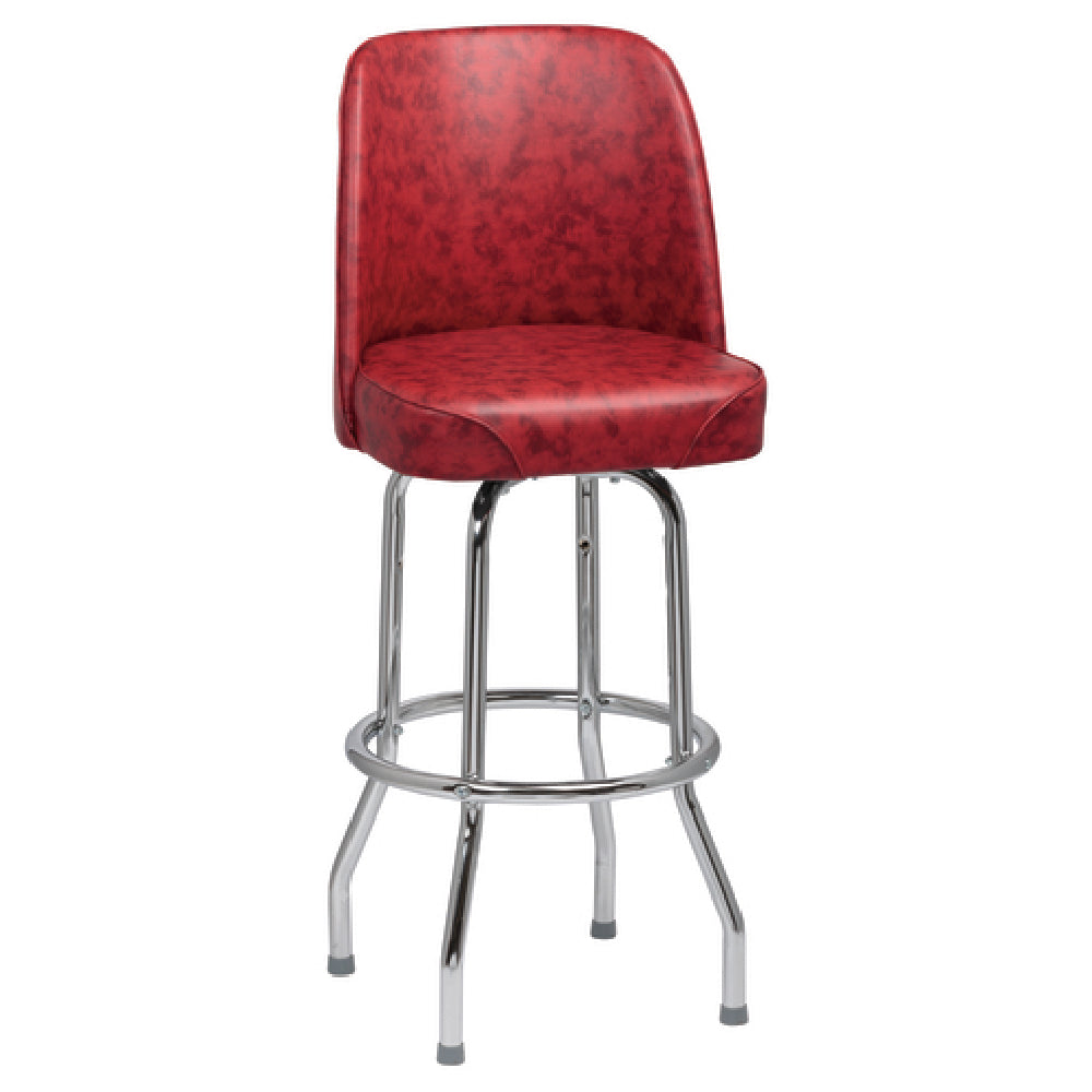 Royal ROY 7721 CRM - Bucket Bar Stool, High Back, Heavy Foam Padded Waterfall Seat