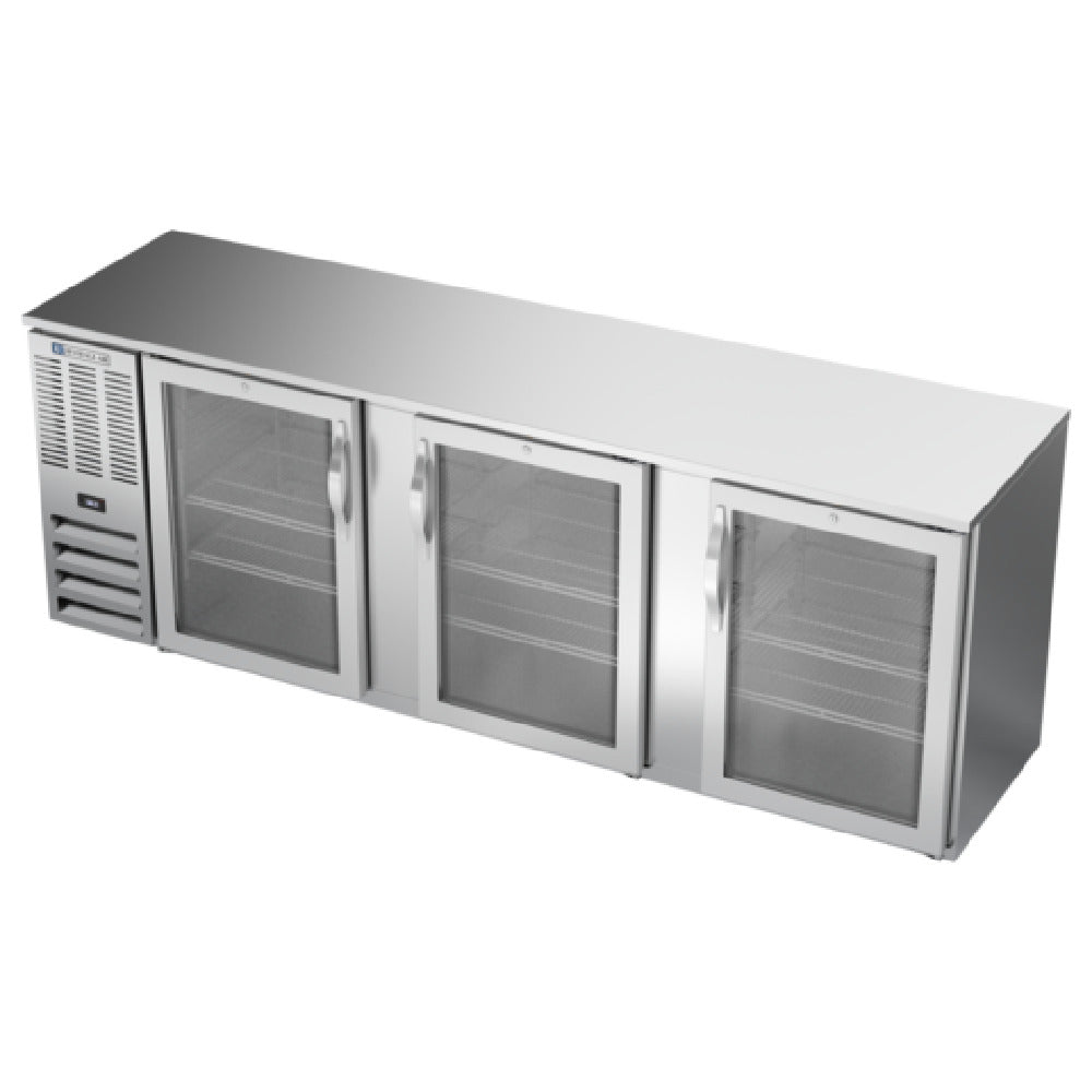 Beverage Air BBN94HC-FG-S - Refrigerated Food Rated Back Bar Storage Cabinet, Three-section