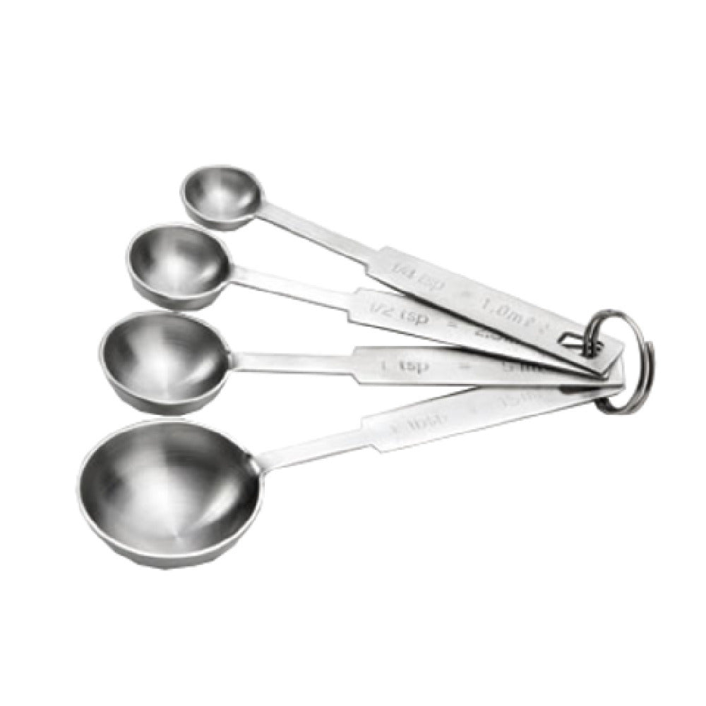 TableCraft Products 722 - Measuring Spoon, 4 Piece, 1/4,1/2,1 Tsp.