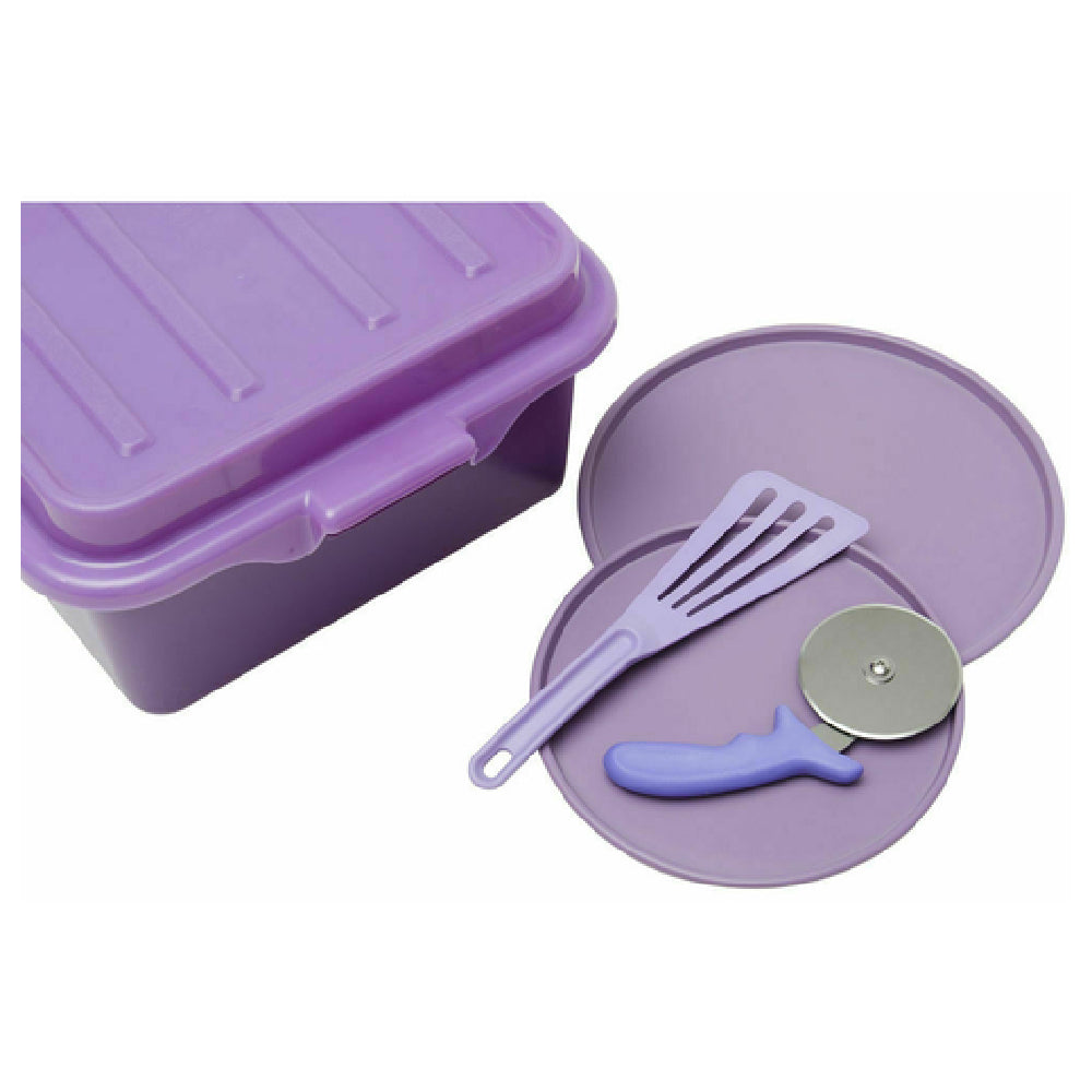 Hubert 72401 - Allergen Pizza Kit, 6-piece, Includes: (1) 20" X 15" X 7"H Purple Colormate Food Box (91946)