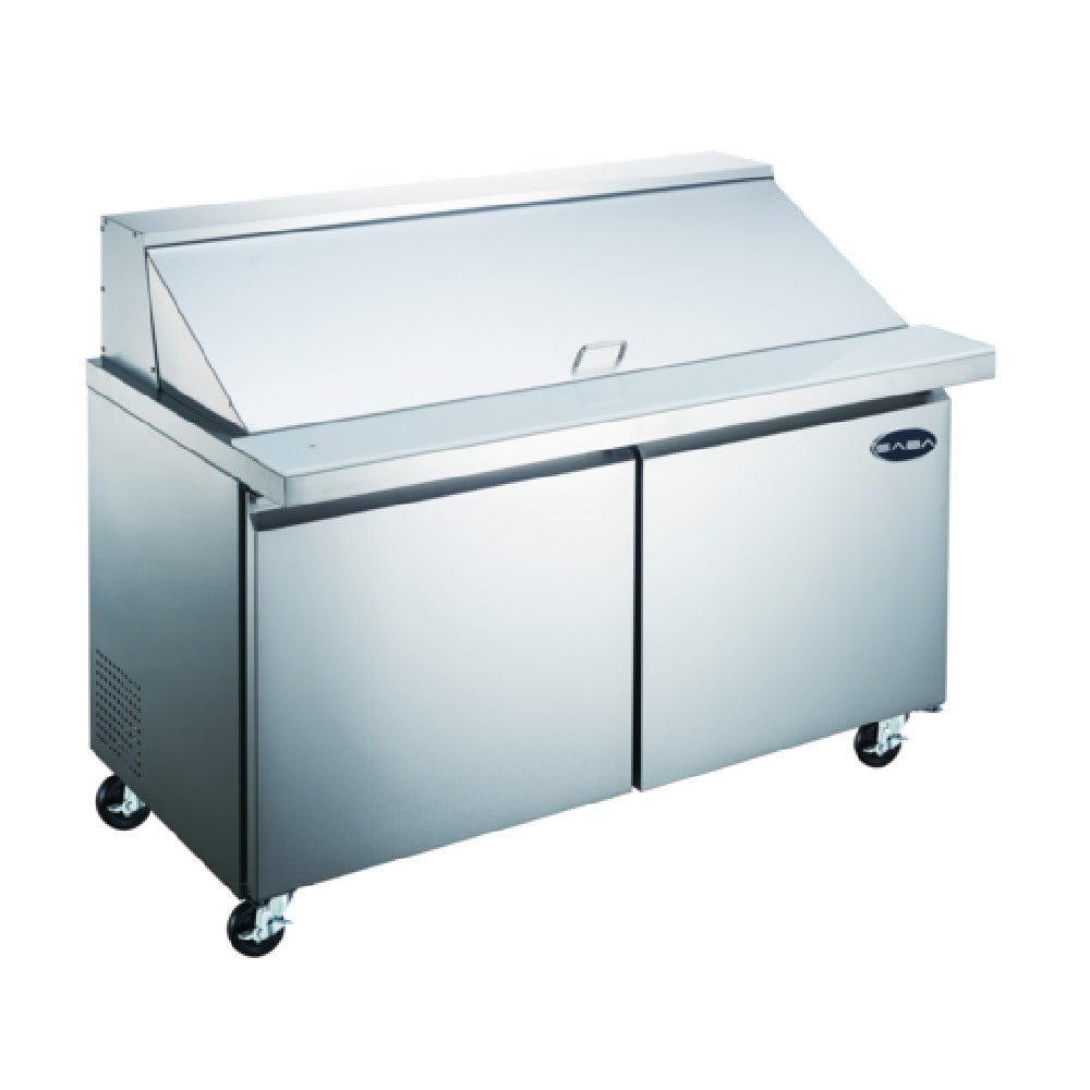 SABA SPS-60-24M Mega-Top Sandwich/Salad Prep Table Two-section 60-1/4" W