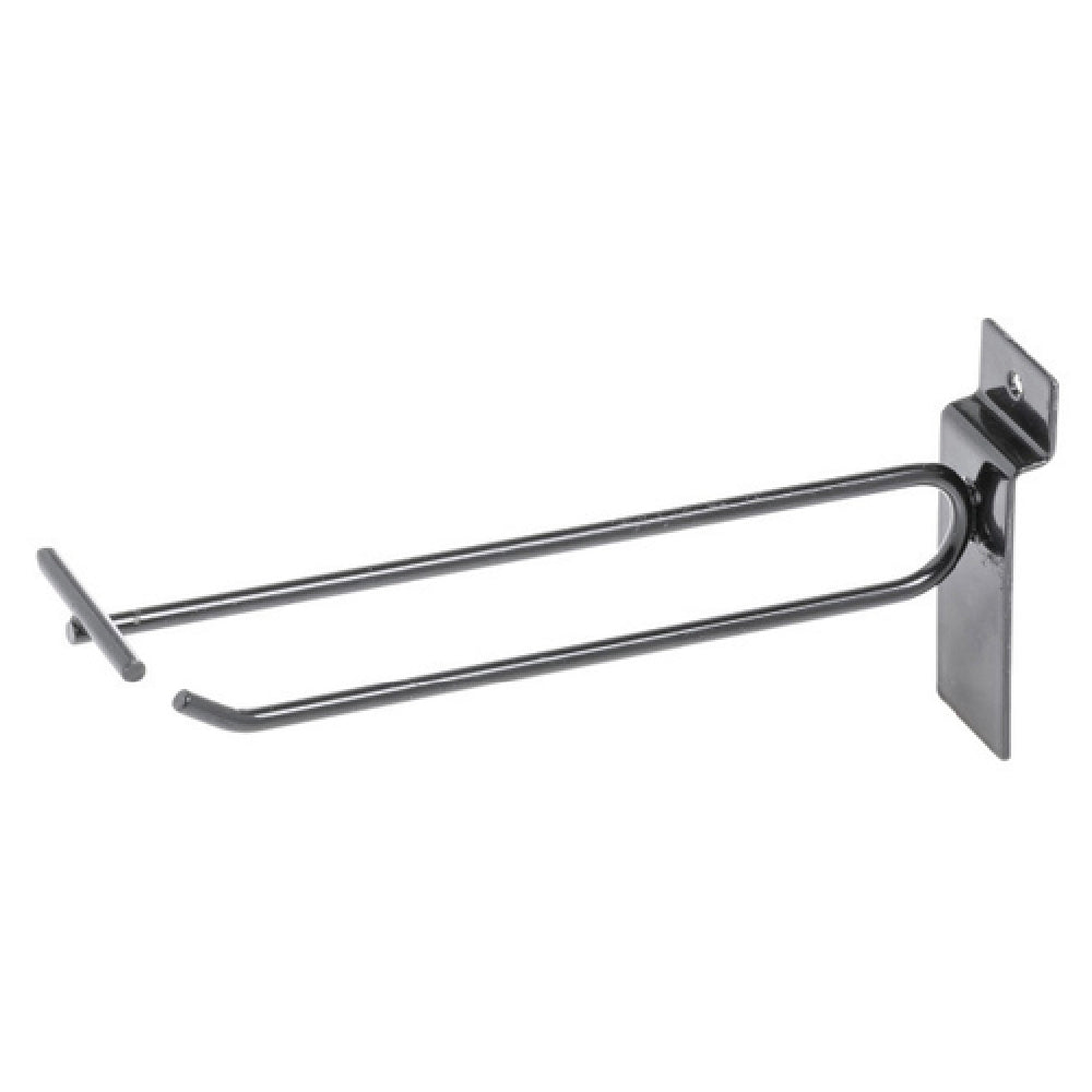 Hubert 61777 - Slatwall Scanner Hook, 6", Black (100 Each Per Case)