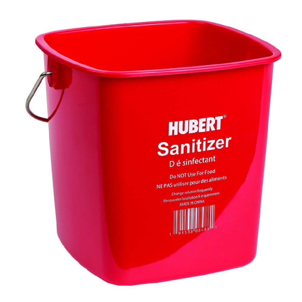 Hubert 82484 - Hubert® Sanitizing Utility Bucket, 6-1/3"L X 6-1/3"W X 5-3/4"H, 3 Qt.