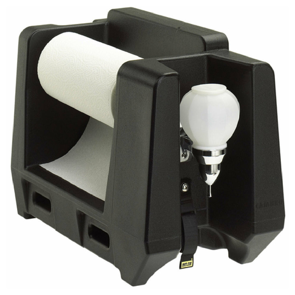 Cambro HWAPR110 Handwashing Station With Paper Towel & Soap Dispenser Includes: 1 Sheet Handwash Only Labels (4 Labels Per Sheet)