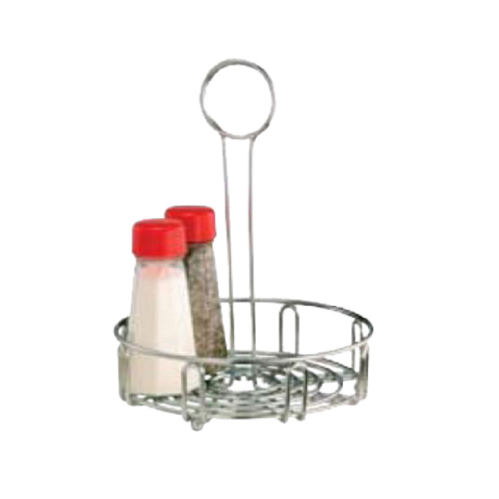 Vollrath WR-1023 Round Condiment Caddy Wire Accommodates (4) 12 Oz. Squeeze Bottles & S/p Shakers