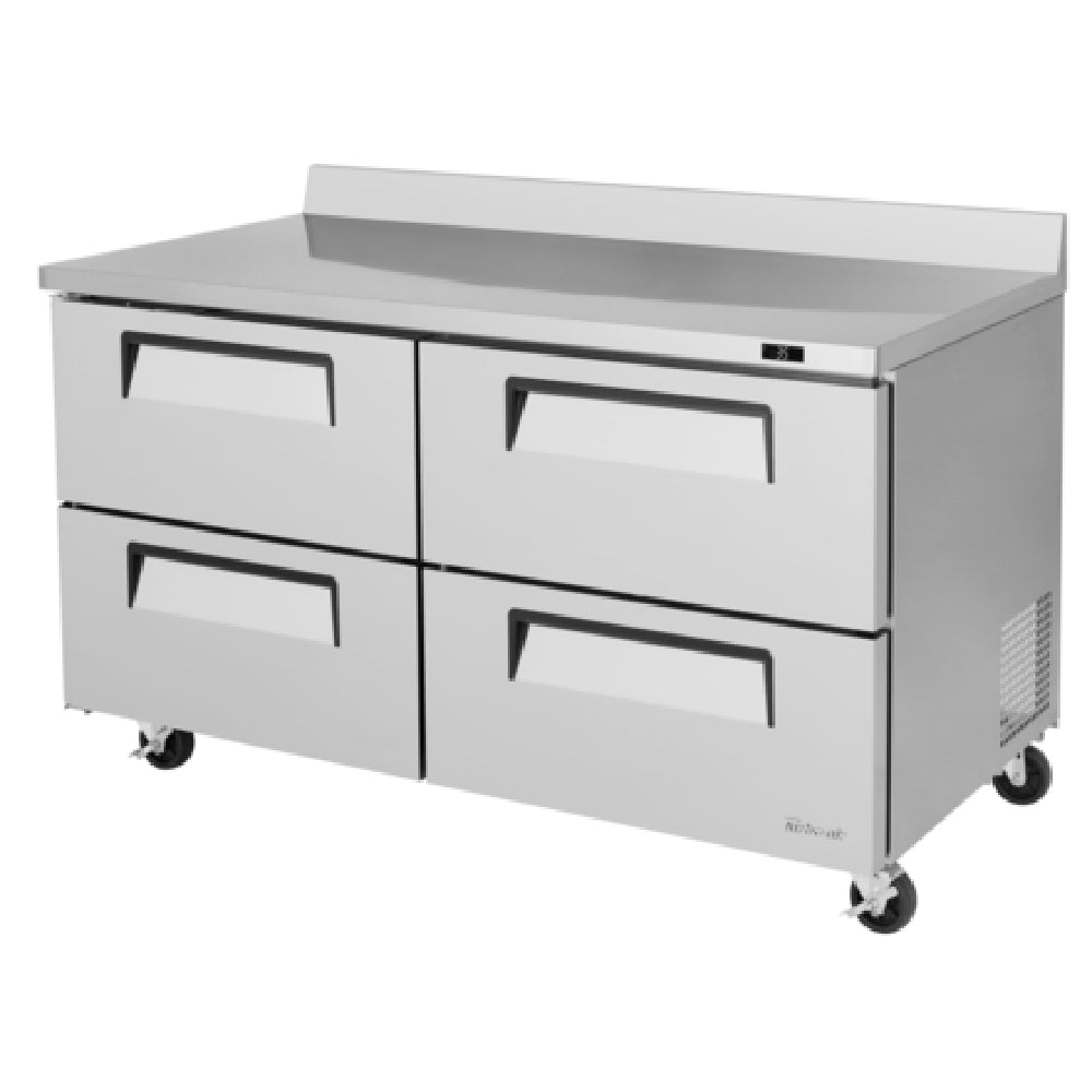 Turbo Air TWR-60SD-D4-N Super Deluxe Worktop Refrigerator Two-section 16.0 Cu. Ft.