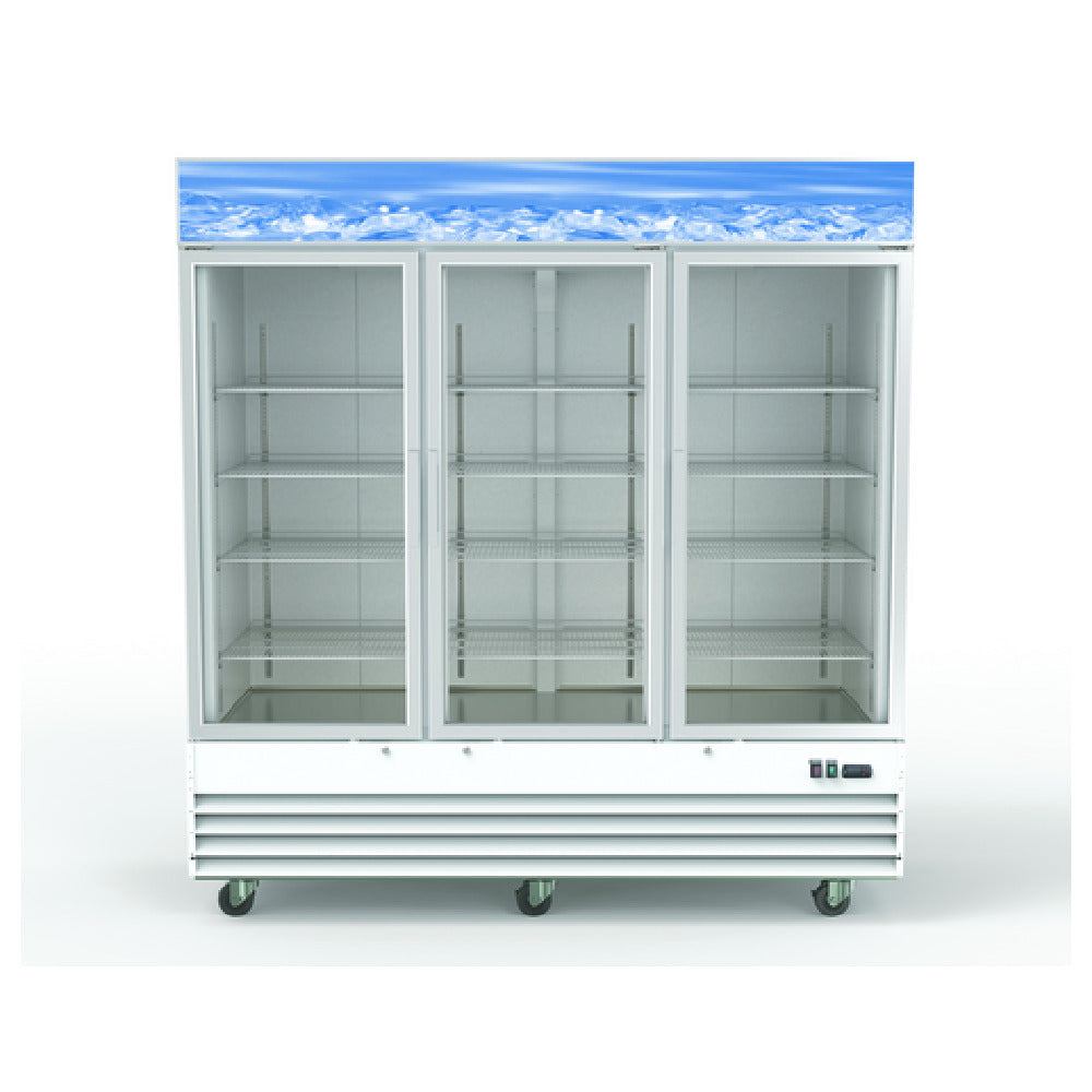 Hubert 157393 - Kratos®Refrigerated Merchandiser, 78.375"W, 53 Cu.ft. Capacity